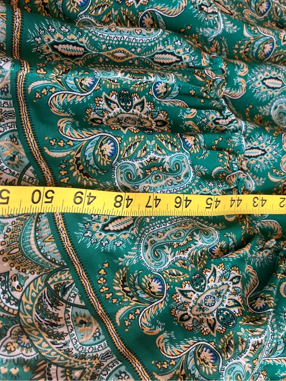 Max Studio Green Paisley Long Sleeve Maxi Dress XL NWT - Picture 5 of 5